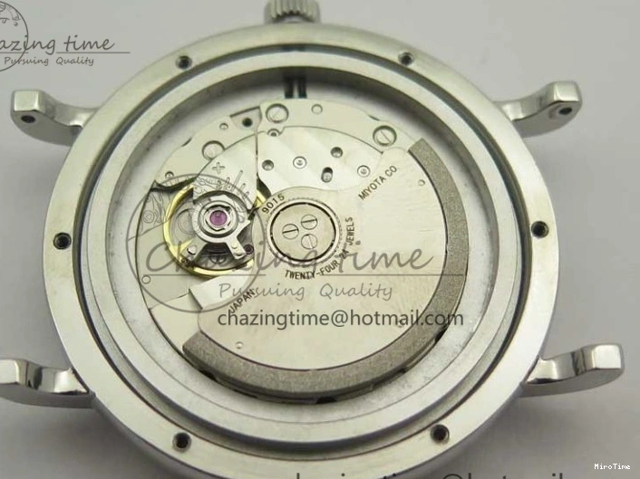 MIROTIME 0701 Breathable Portofino IW356501 SS V3 MK 1:1 Best Edition White Dial Gold Markers On SS Mesh Bracelet MIYOTA 7197